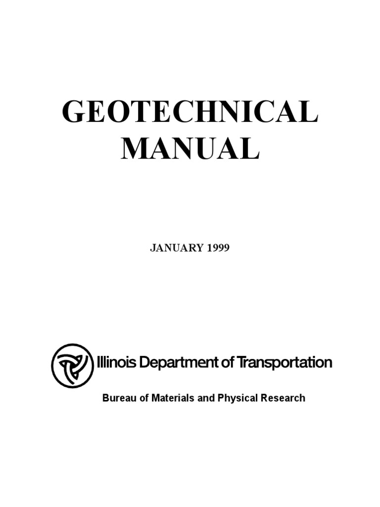 Geotechnical Manual PDF PDF Geotechnical Engineering Infrastructure