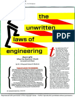 Unwritten Laws of Engineering