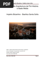 História da Arquitectura da Pré-História à Idade Média Império Bizantino - Basílica Santa Sofia
