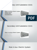 Secondary Unit Substation (SUS) : Role in Auxiliary Electric System Typical Layout Construction Considerations