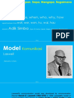 Model Komunikasi Harold D Laswell