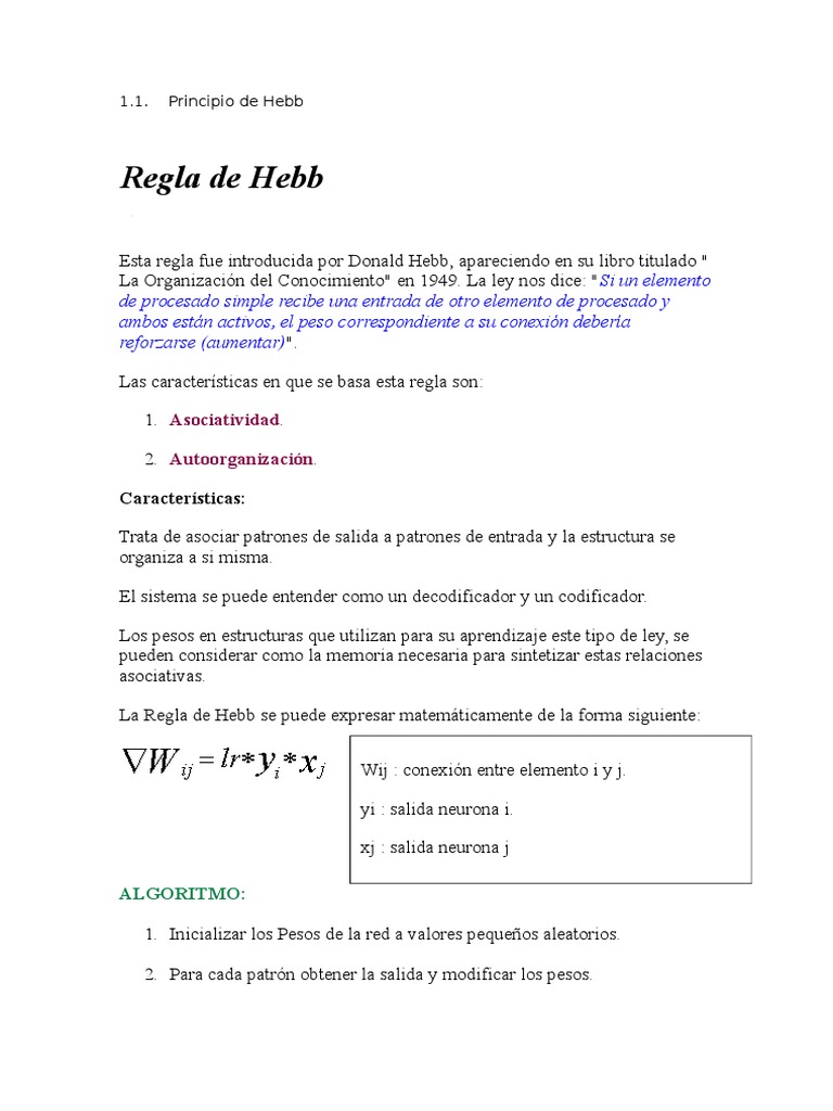 Équivalent De Hebb | Règle De Hebb Définition – SMZWL