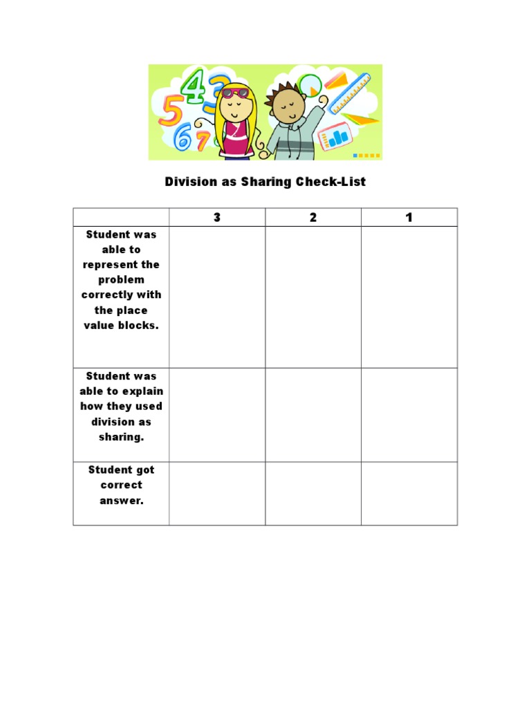 Sharing Division Check | PDF