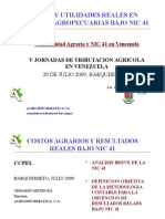 GERARDO MENDOZA Costos y Utilidades Reales Bajo NIC 41-V Jornadas