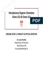 CHEM 212 - Chirality % Optical Rotation Review