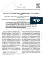 Interaction of Carbohydrates With Alcohol Dehydrogenase: Effect On Enzyme Activity