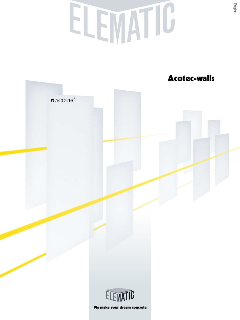 Acotec Walls Brochure | PDF | Wall | Concrete
