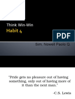 Habit 4 Think Win-Win