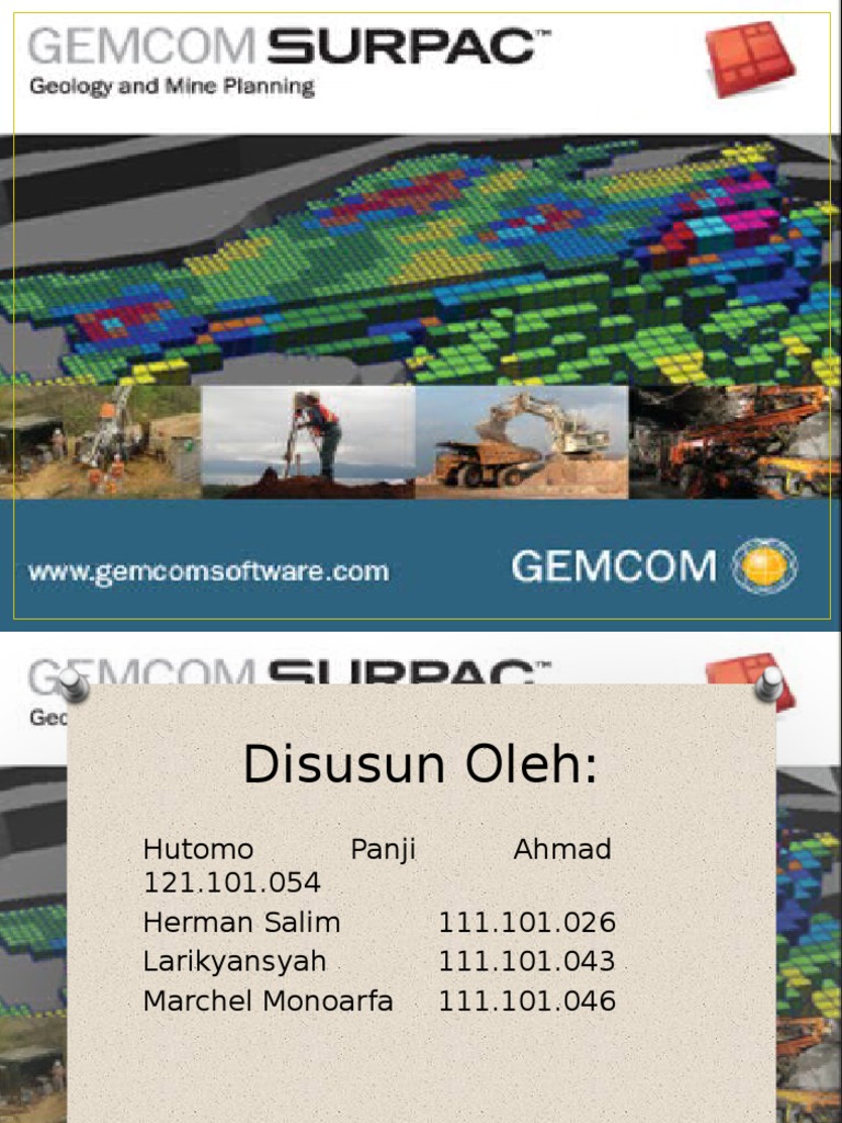 Panduan Lengkap Aplikasi Surpac | PDF