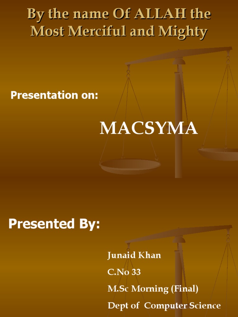 Overview of Macsyma Mathematics Software | PDF | Teaching Mathematics ...