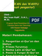 Al-Qur'An - Wahyu Dan Rdscdeuang Lingkupnya - SIP