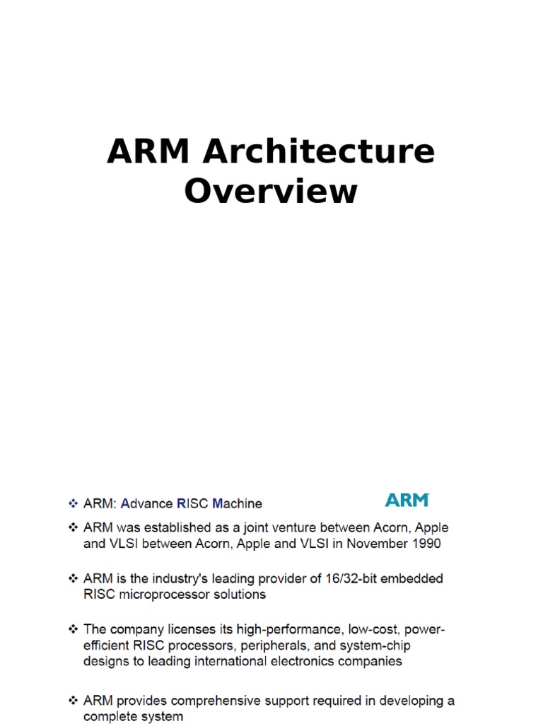 ARM Architecture PDF