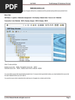 Training Manual Sap MM Techvantage It Solutions PVT LTD: Maintain Source List