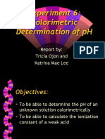 Expt 6-Colorimetric Dtermination of PH