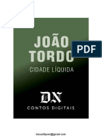 Cidade Líquida - João Tordo