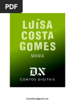 Mania - Luísa Costa Gomes
