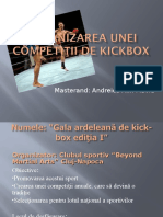 Organizarea Unei Competiţii de Kickbox