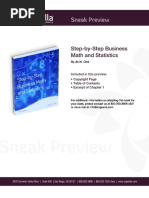 Step by Step Business Math and Statistics Sneak Preview