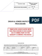 Drain & Sewer Inspection Procedure