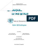 Document Méthodologique - 5 Ème Français