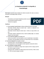 Semne Și Simptome Prezente În Ortopedie Și Traumatologie - Suport de Curs PDF