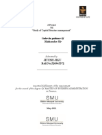 A Project On Capital Structure