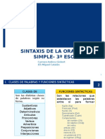 Sintaxis de la oración simple