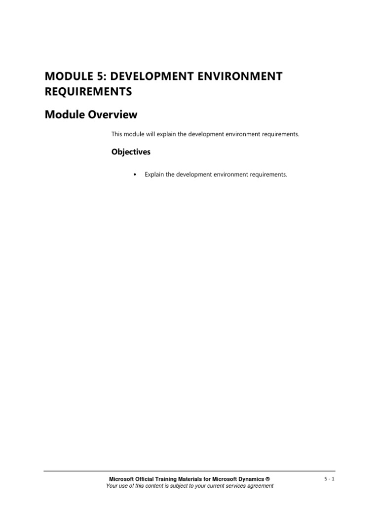 05 - Development Environment Requirements | PDF | Microsoft Visual ...