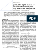 Analysis of spurious RF signal caused by retardation in optical two-tone signal generator utilizing polarisation manipulation