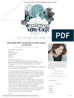 [Resenha] Sobre Fotografia de Susan Sontag _ @Cialetras _ Pausa Para Um Café