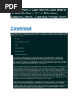 Download PHI 445 Week 3 Case Analysis Case Studies Lehman Brothers British Petroleum Monsanto Merck Goodyear Perdue Farms by rollinsandrew SN300159346 doc pdf