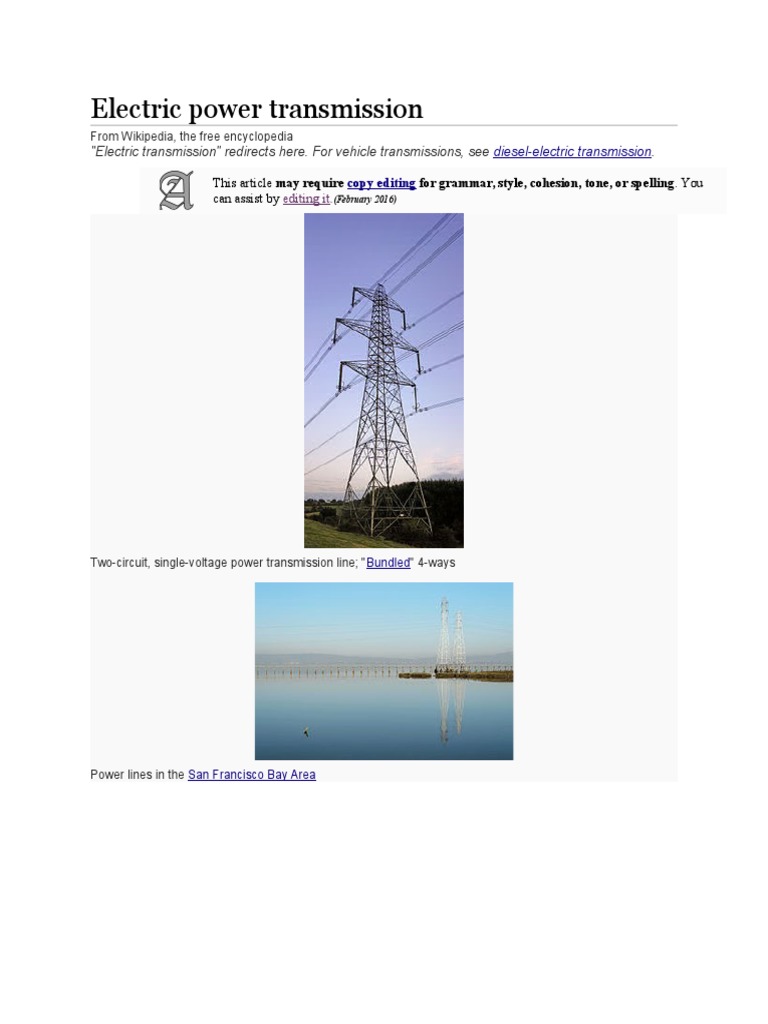 Overview of Electric Power Transmission | PDF