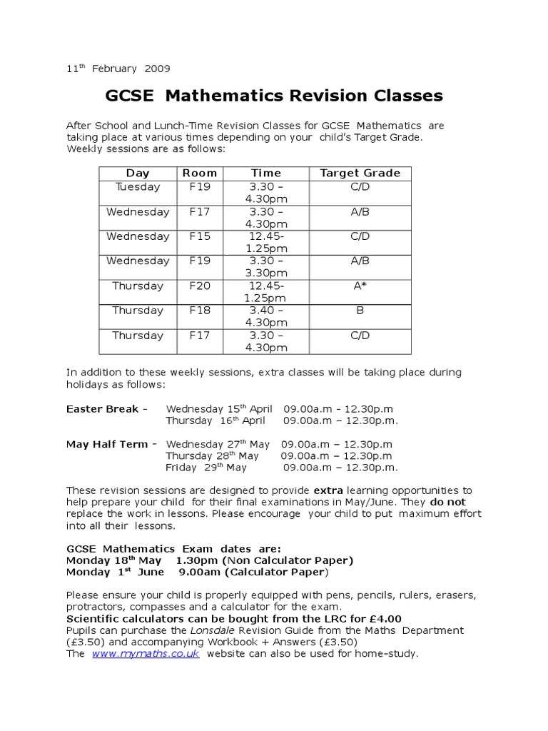 Parents Evey 11 Maths Letter | PDF | Language Arts & Discipline