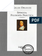Deleuze. "Spinoza, Filosofías Prácticas"