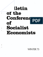 Conference of Socialist Economists Bulletin Winter - 73