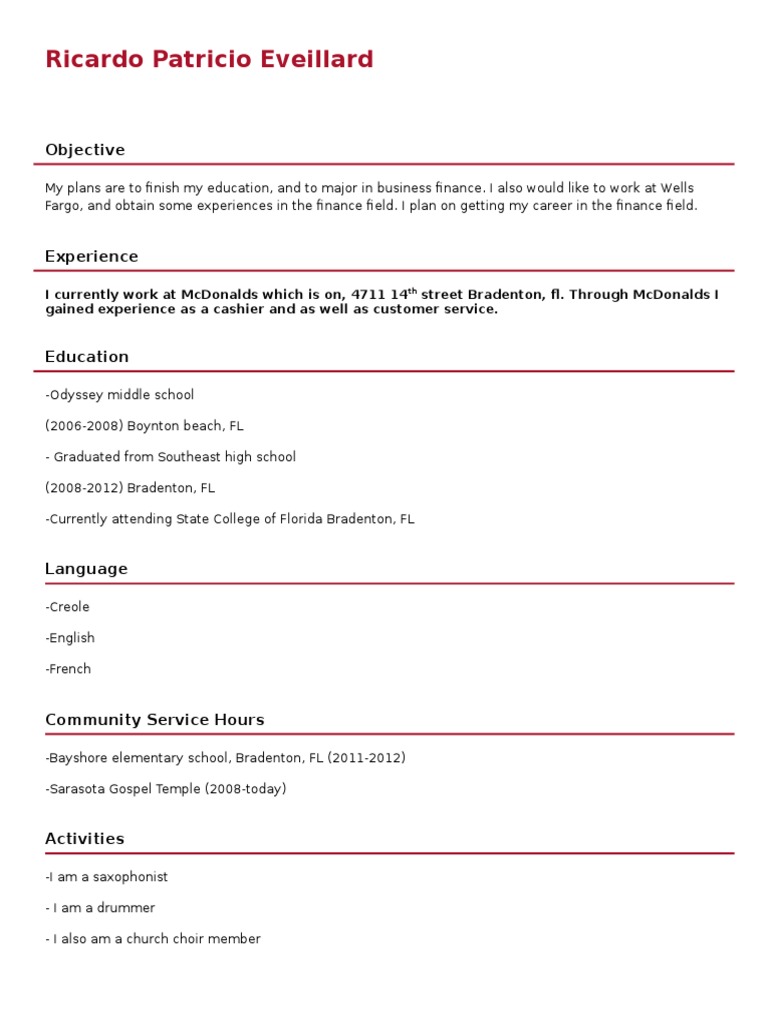 Finance Career Goals and Experience | PDF | Career & Growth