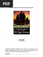 Download Critical Analysis of the Good Friday Agreement  2 by duffy11 SN3001682 doc pdf