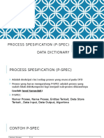 Pertemuan 4 - PSpec n Kamus Data