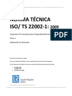  Iso Ts 22002-1 2009