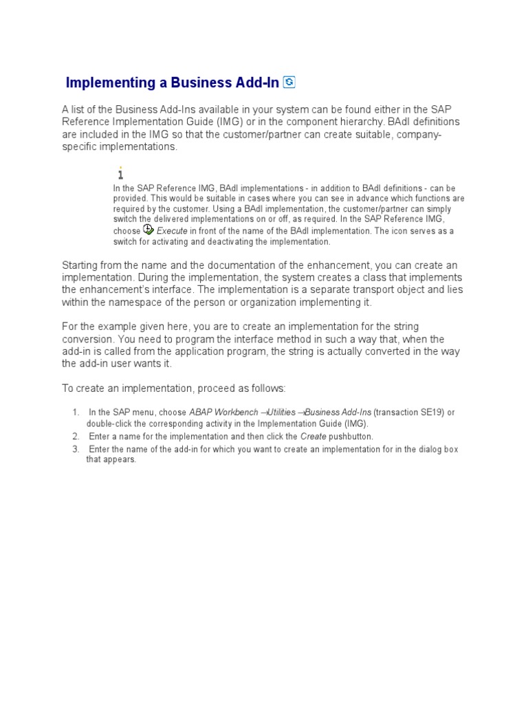 Implementing A Business Addins | PDF | Class (Computer Programming ...