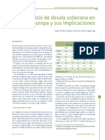 Crisis de Deuda Soberana en Europa y Sus Implicaciones