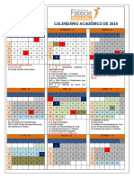 Calendário Acadêmico 2016 Albertina