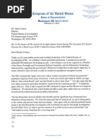 Letter To FBI Comey RE: Apple (February 23)