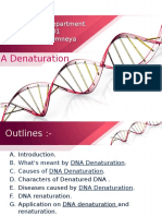 DNA Denaturation: Biochemistry Department. Course Code:701 Instructor: Dr/Omneya