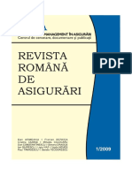 Revista Romana de Asigurari An 2009 Nr.1 PDF