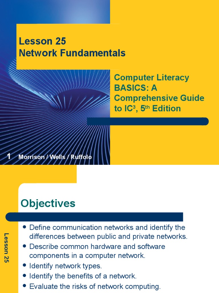 Lesson 25 Network Fundamentals: Computer Literacy Basics: A ...