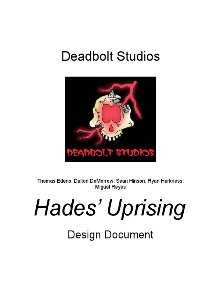 Deadbolt Studios Hades' Uprising PDF Dice Hades