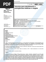 ABNT NBR 14561_2000 (Veículos Para Atendimento a Emergências Médicas e Resgate)