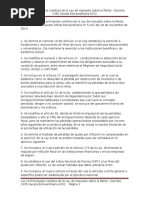 A Continuación Los Principales Cambios de La Ley de Impuesto Sobre La Renta