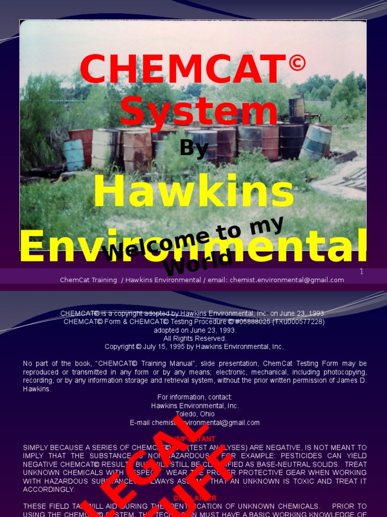 ChemCat Training (Introduction) Part 1 - Revised 6-3-2015.ppsx | PDF ...